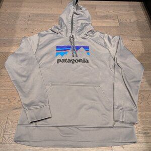 Patagonia Box Logo Hoodie Large